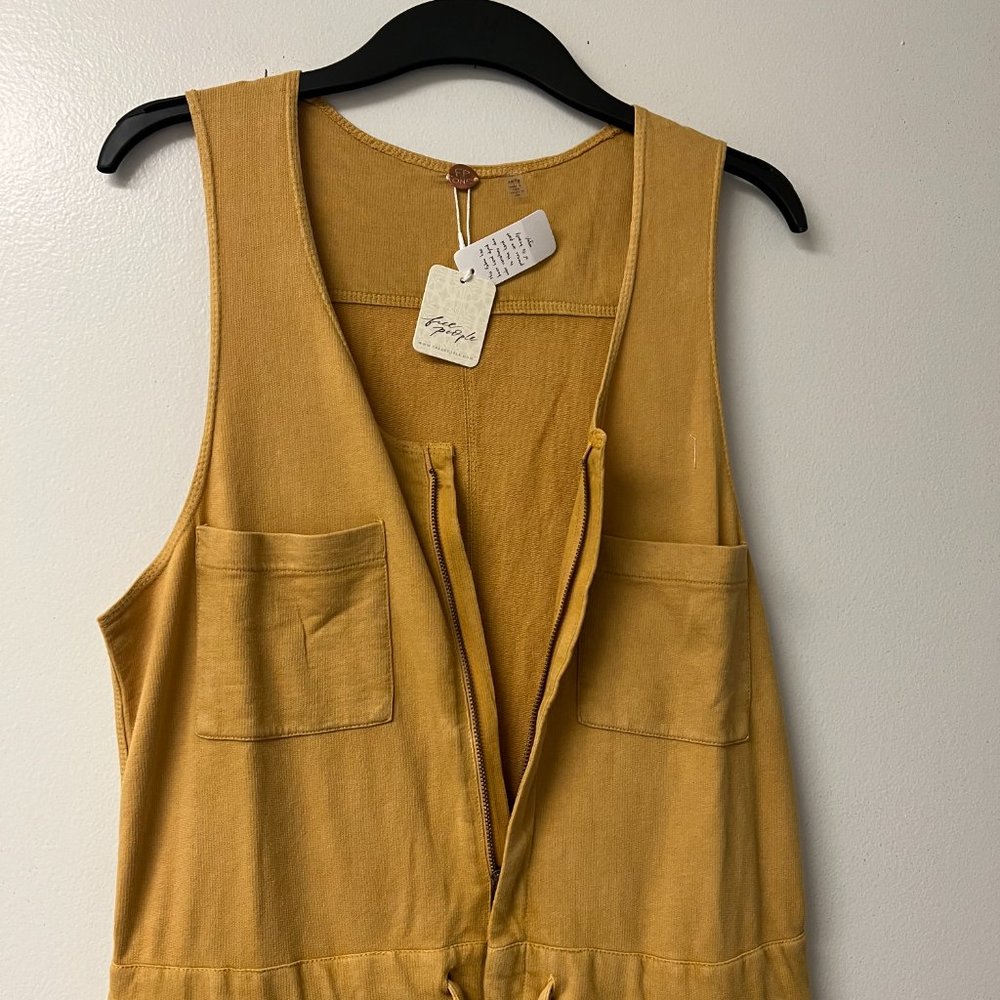 Free People One Billie Coveralls In Spicy Chestnut X-Small NWT - Picture 9 of 11